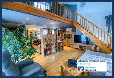 Charmantes Penthouse-Feeling: Großzügige Wohnung mit Dachterrasse in Reinheim