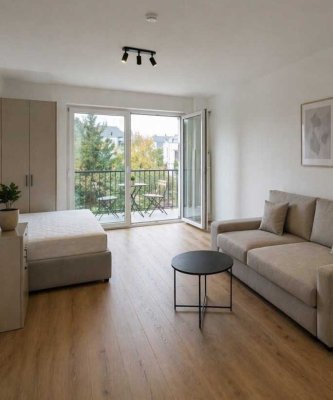 Erstbezug ab sofort – Möblierte Neubauwohnung (41 m²) – KfW 40 / A+ – Stellplatz inklusive