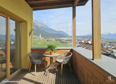 Exklusive 3-Zimmer-Maisonette mit Bergblick &amp; zwei Balkonen in Rum - zu mieten