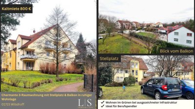 Charmante 3-Raum-Wohnung im Grünen