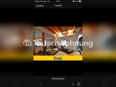 Tauschwohnung: Maisonette-Traum mit Holzbalken und Dachterasse