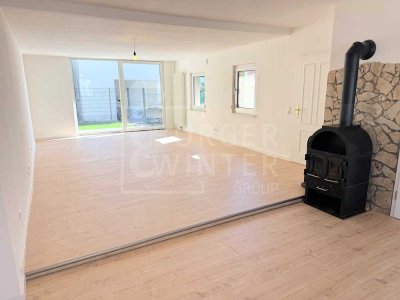 Einfamilienhaus mit kleinem Garten und Stellplatz