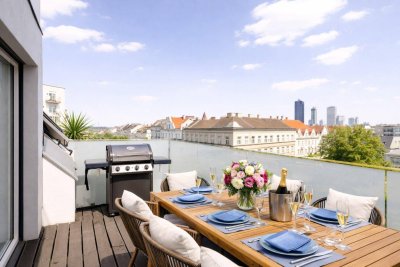 EXKLUSIVE 137 M² DG-MAISONETTE MIT 2 TERRASSEN &amp; WEITBLICK – PERFEKT FÜR ANSPRUCHSVOLLE PAARE IM 2. BEZIRK