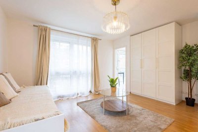 Modernes, renoviertes 1-Zimmer-Apartment mit Balkon - sofort bezugsfertig