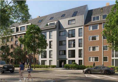 Erstbezug mit Balkon und Einbauküche: Stilvolle 2-Raum-Wohnung mit lux. Innenausstattung