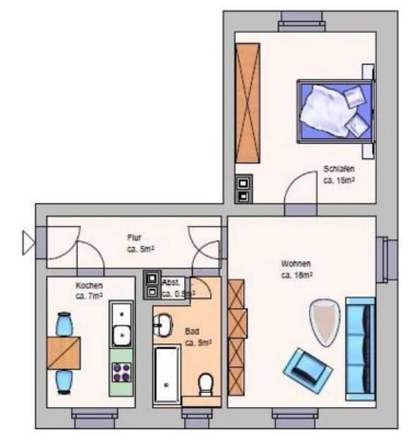 Erdgeschosswohnung in ruhiger Lage