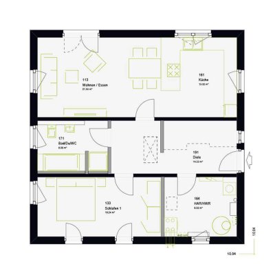 Bungalow - Modernes Wohnen auf einer Ebene