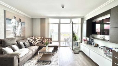 Exklusive Ferienwohnung über den Dächern von Westerland mit traumhaften Weitblick und Pkw-Stellplatz