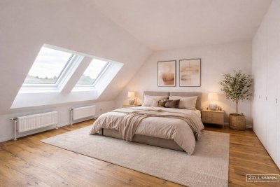 LIESING - Nähe Riverside | geräumige Dachgeschosswohnung mit großzügigem Wohnbereich, Terrasse &amp; extra Küche | ZELLMANN IMMOBILIEN
