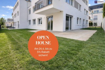 Bis zu -5% Rabatt sichern! Hochwertig Fertiggestellt! Mehr Raum I Mehr Grün I Mehr Lebensqualität: Großzügige 4-Zimmer Gartenwohnung mit privatem Gartenparadies und Top-Infrastruktur!