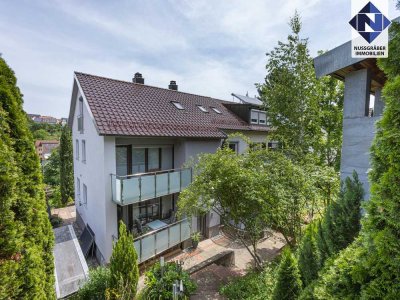 Modernisiertes Doppelhaushälfte  in Halbhöhenlage mit tollem Garten – besichtigen und entscheiden