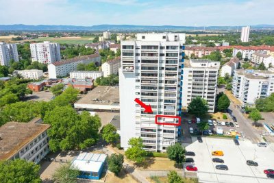 Moderne 3-Zimmer-Wohnung mit Balkon, Einbauküche und Tiefgaragenstellplatz – 5. Etage mit Aufzug