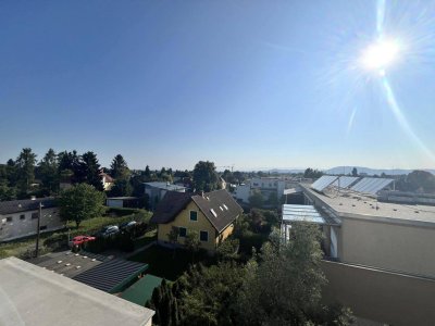 Graz-St.Peter: Terrassenwohnung mit außergewöhnlicher Raumhöhe und Tiefgarage! Wohnen mit Weitblick!