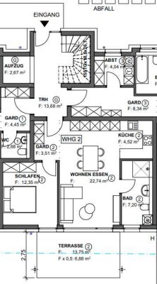 Schöne 2,5 Zimmer Wohnung mit Terrasse in Bubsheim - 2
