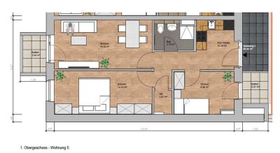 Moderne 2,5-Zimmer Neubauwohnung in Hamburg-Fuhlsbüttel mit idealer Anbindung (Whg. 5.)