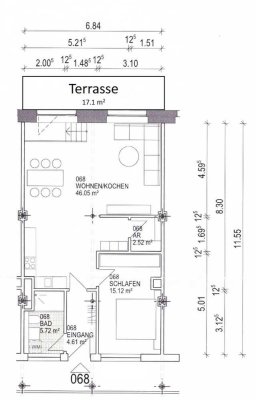 Helle 2,5-Zimmer Loft-Wohnung im 1. OG mit Aufzug in Forchheim