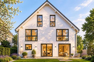 ENDLICH PLATZ für Pool + Gartenhaus - XXL Grundstück, gepl. DHH ab T€ 930 (schlüsselfertig)
