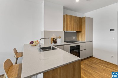 Urbanes Familienleben mit Dachgarten und Spielplatz