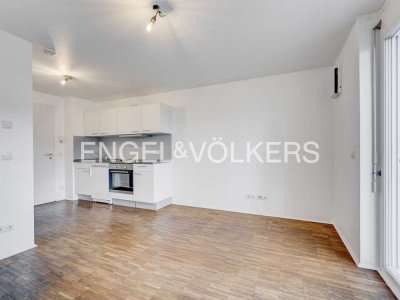 Moderne 1-Zimmer-Wohnung mit großem Balkon und hoher Energieeffizienz in Freiburg-Rieselfeld