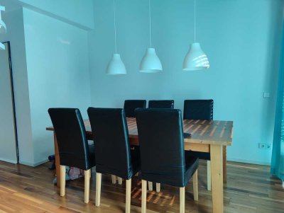 Teilmöblierte 3-Zimmer-Maisonettewohnung mit Balkon in Karlsruhe-Knielingen