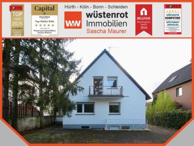 Mit 3D-Rundgang: Ein- bis Zweifamilienhaus in Köln mit weiterem Grundstück