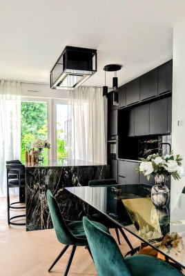 Luxuriöse Erdgeschosswohnung mit Designer-küche, 2 Terrassen & Privatgarten - MÖBILIERT