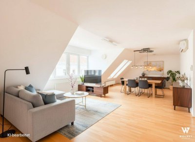 NOTVERKAUF: Modern Living über den Dächern Wiens | 25 m² Terrasse I 3 Zimmer möglich | Klimatisiert I DG-Ausbau 2012