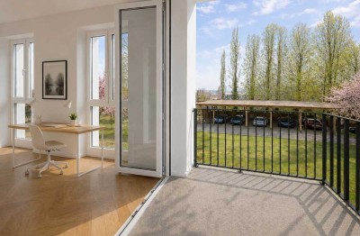 Stilvolles Stadtidyll auf zwei Ebenen mit Balkon, Gartenanteil & energieeffizientem Komfort