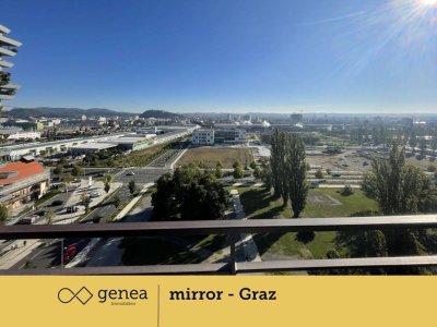 Wohnen im 11 Stock mit Schlossbergblick - Graz Reininghaus - Hauseigener Spa Bereich