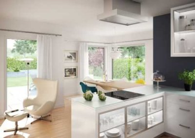 Platz für alle! Exklusiver lichtdurchfluteter Neubau aus dem Hause BIEN ZENKER inkl. Baugrundstück