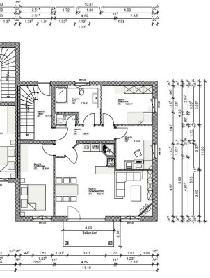 Erstbezug mit Balkon: Geschmackvolle 4-Raum-Erdgeschosswohnung in Gallenbach