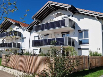 Erstbezug - 2-Zimmer-Neubau-Dachgeschosswohnung mit Südwest-Balkon