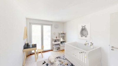 Neu auf dem Sonnenhügel: Kompakte 4-Zimmer-Wohnung mit Loggia und separatem Gäste-WC
