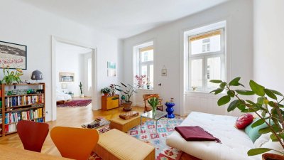 Bezaubernde Altbau-Wohnung nahe Donaukanal | 2 Zimmer - 81m² | saniert | hoher Wohnkomfort