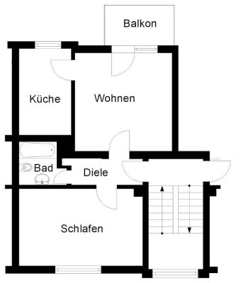 2 Zimmer-Wohnung in Langerfeld