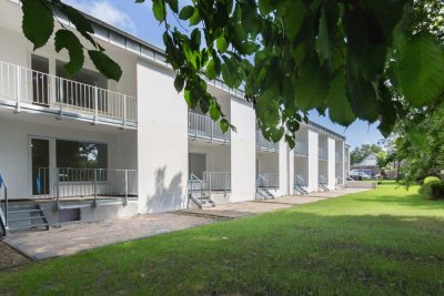 Sanierte 1,5-Zimmer-Wohnung im Erdgeschoss mit Loggia und Terrasse