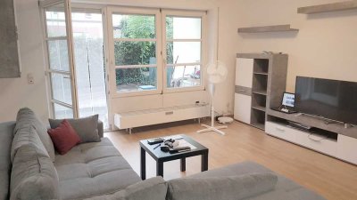 Gut vermietete, geräumige 1-Zimmer-Wohnung mit Terrasse in Gersthofen, mit TG