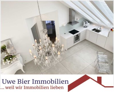 hochwertige einzigartige Architektenwohnung für Singles oder Paare mit großzügigem Wohn-Essbereich u