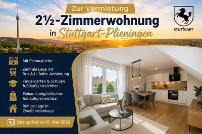 2,5-Zimmer Wohnung in Stuttgart mit Einbauküche