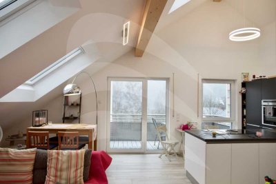 Außergewöhnliche Design-Dachgeschosswohnung mit hochwertiger Ausstattung in der Innstadt