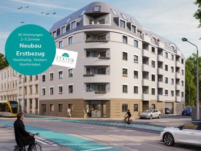 3-Zimmer-Neubauwohnung mit Loggia, Küche, HWR – Erstbezug ab 01.09.2026 im Quartier „Parkblick“