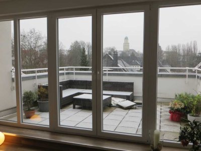Schöne, geräumige zwei Zimmer Wohnung mit Dachterrasse in Essen, Südostviertel