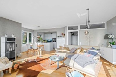 Top-Lage im Park mit See- und Alpensicht 3,5 Maisonette Wohnung mit Garten