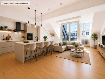 Bezugsfreie Dachgeschoss-Maisonette in Dahlem | 2 Terrassen, TG-Stellplatz & ruhige Hoflage