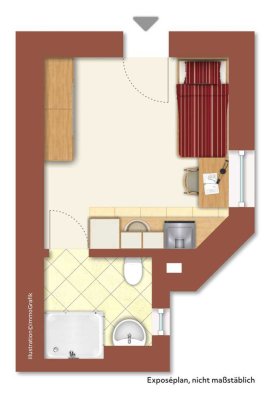 Klein, fein, zentral – 1-Zimmer-Wohnung in der Weststadt