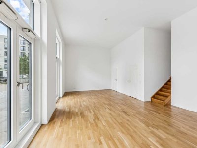 Wohnen auf 2 Ebenen mit großzügigem Raum mit extra hohen Decken
