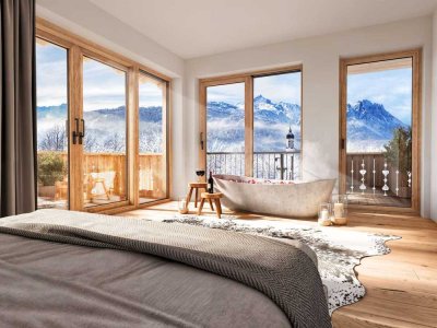 Großzügige 3-Zimmer-Wohnung mit Panorama-Balkonen und Bergblick