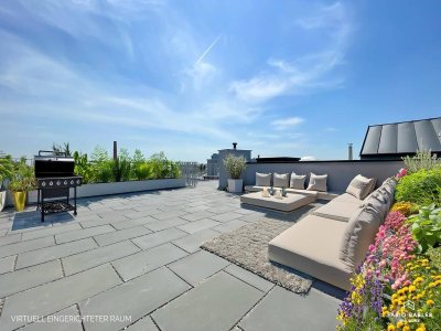 PROVISIONSFREI - NEUBAU |Klimatisiert | 4-Zimmer | Exklusive Neubau-Dachgeschosswohnung mit imposantem Dachterrassentraum mit Anninger-Blick im Zentrum Guntramsdorfs