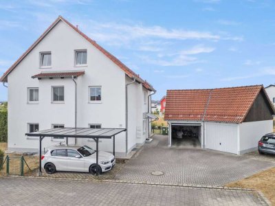 Bezugsfrei! Helle 3-Zi.-Whg. mit EBK, Balkon, Keller, Garten und Garage!