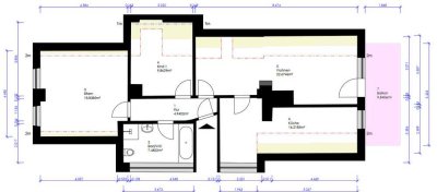 3 Zimmer Dachgeschosswohnung mit Balkon in Augsburg-Herrenbach